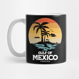 Gulf of Mexico Forever | Vintage Sunset Beach Design Mug